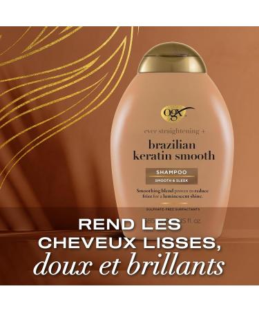 OGX - Brazilian Keratin Therapy Shampoo (385 ml) - Keratin Smoothing Shampoo - Paraben and Sulfate Surfactant Free Hair Care - Buy Online on GoSupps.com