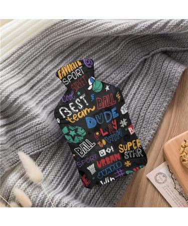 Basketball Hot Water Bottle with Plush Cover - Hand Warmer for Adults & Kids | 26.5x15.3cm - Ideal for Cozy Comfort - Buy Online on GoSupps.com