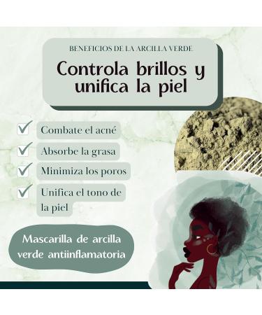  Bioky Green clay powder 1 kg | Anti-inflammatory purifies and deeply cleanses the skin Anti-acne mask | Maximum purity (1 kg) - Buy Online on GoSupps.com