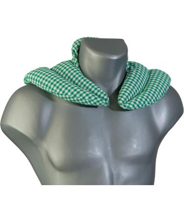 Neck Pillow with Stand-Up Collar - Green-White Cherry Stone Heat Pad for Ultimate Comfort - Buy Online on GoSupps.com