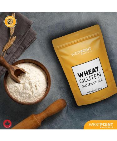 Westpoint Naturals Vital Wheat Gluten 200 g - High Protein Improves Elasticity Enhances Texture Natural Non - GMO Vegan-Friendly 200g - Buy Online on GoSupps.com