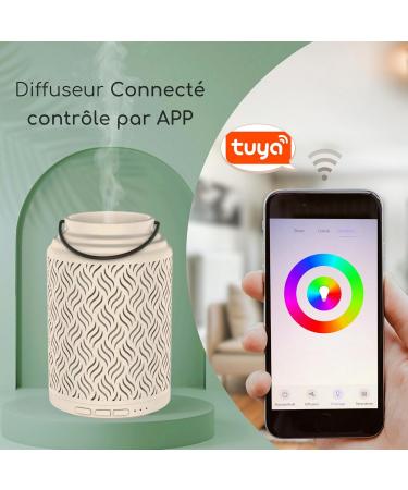 Zenar me WLAN Venice Essential Oil Diffuser - Smart Diffuser Compatible with Alexa & Google Home - Natural Ceramic Design - Buy Online on GoSupps.com