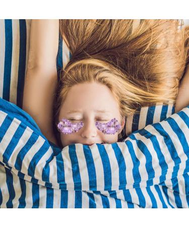 Minkissy 1 Pair Jade Eye Mask Natural Eyeshadow Cold Compress Eye Masks Rose Eye Masks Blindfold Eyeshades for Sleeping Amethyst Eye Masks Supplies Purple Patch Travel - Buy Online on GoSupps.com