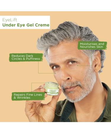 Bella Vita Organic EyeLift Hydrating Under Eye Cream Gel - Dark Circles & Puffy Eyes Treatment - 20 gm - Buy Online on GoSupps.com