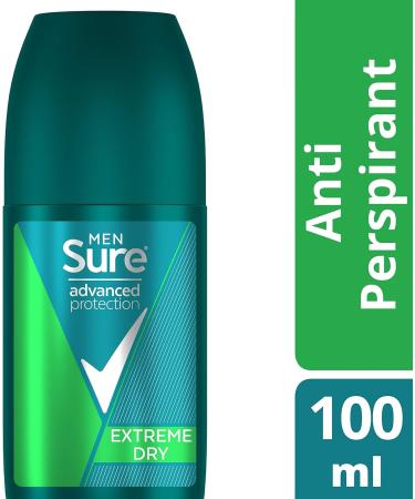 Sure Men Advanced Protection Extreme Dry Roll On Deodorant - 100ml | 72h Protection - Buy Online on GoSupps.com