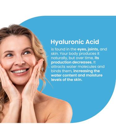 Swedish Nutra Hyaluronic Acid Liquid Supplement Pack of 500 ml 33 days supply Plus vitamin C & silica for hydration of the skin and joints Vegan and free from sugar and gluten - Buy Online on GoSupps.com