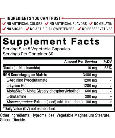 Force Factor Prime HGH Activator Supplement for Men - 150 Capsules - Buy Online on GoSupps.com