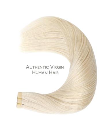 Salife Tape Extensions 20PCs 40g 30cm Platinblond Real Hair - Invisible Skin Weft Remy Extensions for Seamless Blend - Buy Online on GoSupps.com