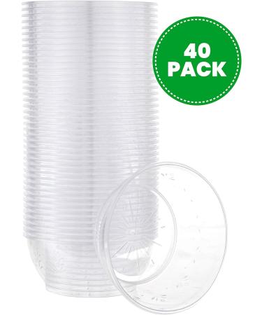PLASTICPRO 6oz Premium Heavy Weight Clear Disposable Dessert Bowls - Pack of 40 - Buy Online on GoSupps.com