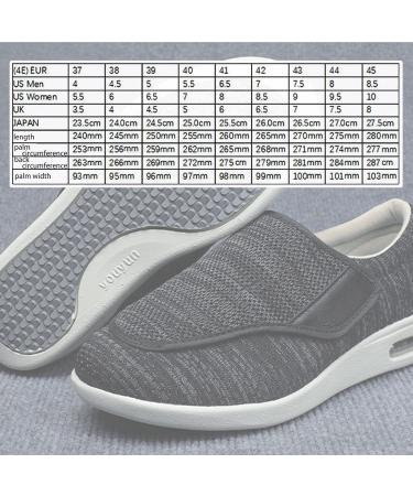 KXSM Unisex Diabetic Slippers | Memory Foam | Adjustable Open Toe | Comfort Shoes for Swollen Feet | Grey 41EUR - Buy Online on GoSupps.com