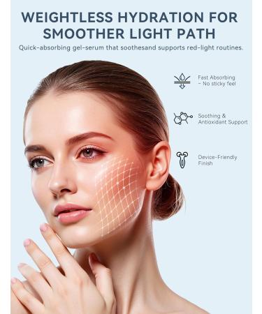 Red Light Therapy Activation Serum for Face Activation & Hydration Booster for LED Mask Microcurrent & Facial Devices Hyaluronic Acid Green Tea Niacinamide Centella & Aloe 1.01 fl.oz 1.01 Fl Oz (Pack of 1) - Buy Online on GoSupps.com