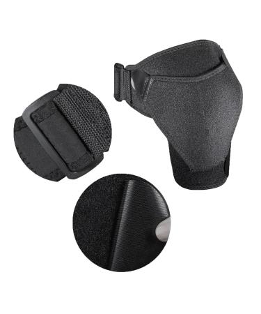 Recovery Shoulder Brace for Men & Women | Adjustable Support with Ice Bag Pocket for Injuries & Arthritis - Fits Left & Right Arm - Black - Buy Online on GoSupps.com