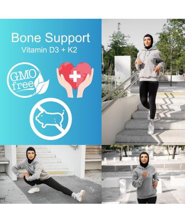 Iman Vitamins Halal Vitamin D3 with K2 Chewable Tablets - Vitamin D 2000 iu + Menaquinone-7 (MK7) | Supports Heart Health Bones and Muscles Health | 90 Count for Men and Women - Buy Online on GoSupps.com