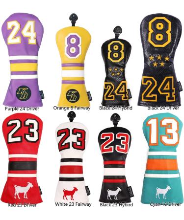 SHABIER Golf Sports Style Driver Headcover for Taylormade M5 M6 - Black 23 Hybrid Cover - Buy Online on GoSupps.com