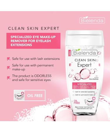Bielenda Clean Skin Expert Eye Make-Up Remover for Eyelash Extensions - 150ml | Best International Shipping - Buy Online on GoSupps.com