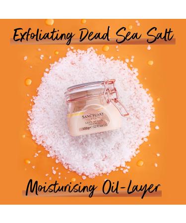 Sanctuary Spa Salt Body Scrub with Dead Sea Salt & Natural Oils - 650g (Pack of 1) | Vegan & Cruelty-Free - Buy Online on GoSupps.com