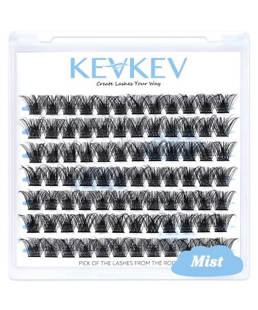 Lash Clusters 84 Pcs Cluster Lashes Eyelash Clusters DIY Cluster Eyelash Extensions Individual Lashes Thin Band & Soft(Mist D-12mm) D-12mm Mist