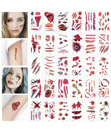 Mysense 3.5oz Nose and Scar Wax SFX Zombie Makeup Kit with Body Paint, Fake Blood Gel, and Spatula - Buy Online on GoSupps.com
