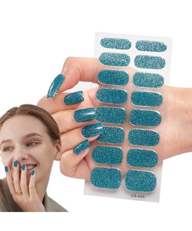 G n rique Gel Nail Strips - Semi-cured Nail Wraps Easy Nail Polish Stickers | Long-lasting Glossy Decals Simple to Apply and Remove Gel-Based