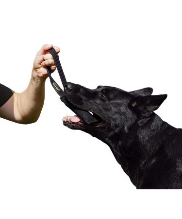 Dingo gear cotton nylon bite sausage for dog training igp ipo obiedence protection dog dog sport 15 x 5 cm 1 handle black S00072 15 x 5 cm black