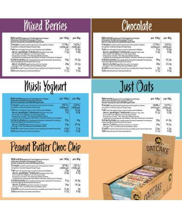 Buy All Stars Oatcake Hafer Bar Mix-Box | 12 Protein Energy Bars (80g Each) | High-Quality Oatmeal & Carbs | Sweet Muesli Bars - Super Filling Snack - Buy Online on GoSupps.com