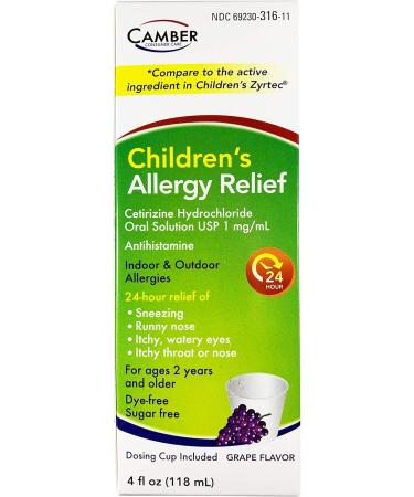 Buy CETIRIZINE Children's Oral Solution - Fast Allergy Relief for Kids - Buy Online on GoSupps.com