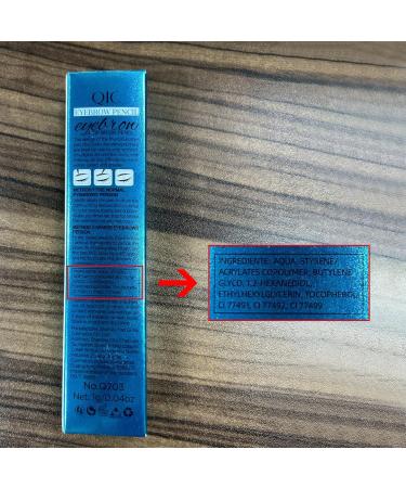 QIC Eyebrow 4 Tip Brow Pencil - Waterproof Long-Lasting Microblading Pen for Natural Brows (Light Brown-01) - International Shipping Available - Buy Online on GoSupps.com