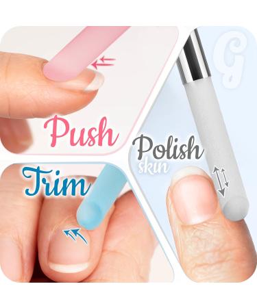 Professional Glass Nail Shaver & File - Precision Manicure Tool for Cuticles | Czech Quality Baby Blue - Buy Online on GoSupps.com