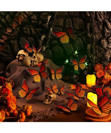 Monarch Butterfly Hair Clips - Orange Barrettes for Women, Girls, Teens - Halloween 3D Butterfly Clips - Cute and Kawaii Hair Accessories - Day of the Dead Party Favors (24) - Buy Online on GoSupps.com