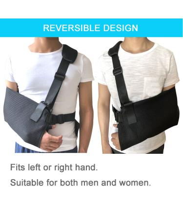 Adjustable Arm Sling Shoulder Immobilizer | Lightweight Breathable Support for Dislocation, Fracture, and Sprains | Fits Adults and Youths - Buy Online on GoSupps.com
