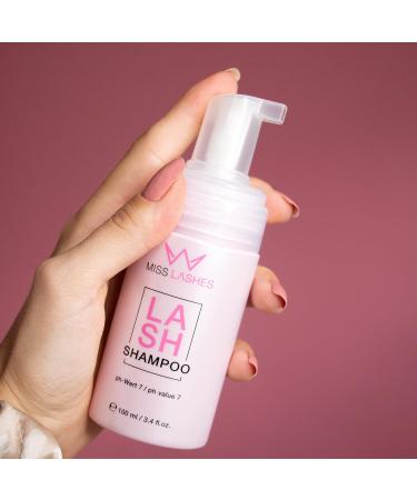Miss Lashes Eyelash Shampoo 100ml - Essential Lash Extension Cleanser & Care | Gentle Foam for Eyelash Durability - Buy Online on GoSupps.com