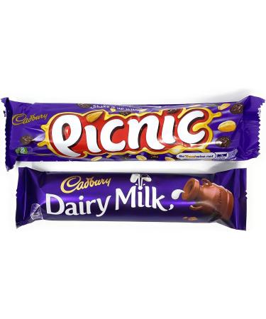 British Chocolate Bars Box - Bundle with 10 UK Chocolate Bars including Crunchie Curly Wurly Flake Dairy Milk Chocolate Bar and 6 other British Full Size Chocolate Bars - Great British Candy 410g - Buy Online on GoSupps.com