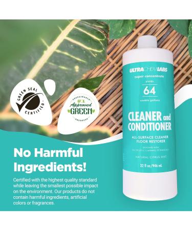Super Concentrated All-Purpose Cleaner & Conditioner - Multi-Surface Citrus Cleaner for Glass Wood Metal | 32 oz (Makes 64 Gallons) - Eco-Friendly International Shipping - Buy Online on GoSupps.com