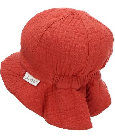 Sterntaler Girls Reversible Sun Hat - Red & Pale Pink | Stylish Sun Protection for Kids - Buy Online on GoSupps.com