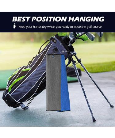 Mile High Life Tri-fold Microfiber Golf Towel - Dual Side Design, Lightweight, Highly Absorbent - Black with Red Edge - Buy Online on GoSupps.com