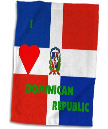 I Love Dominican Republic Towel - 3D Rose TWL_55209_1 - 15 x 22 - Buy Online on GoSupps.com