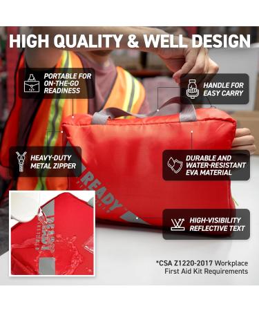 Ready First Aid CSA Type 2 Basic First Aid Kit - Suitable For Workplace With A Low Risk Work Environment Including First Aid Bag (Small For 2-25 Workers) Small First Aid Bag - Buy Online on GoSupps.com