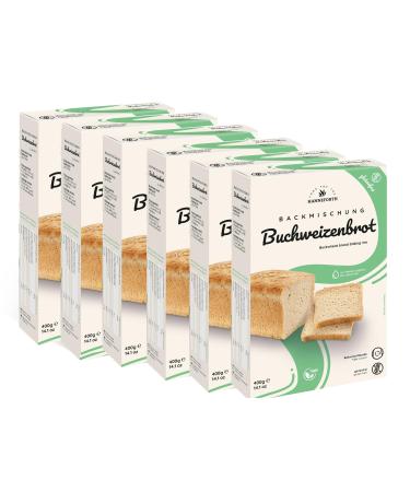 Hanneforth Glutenfree baking mixture buckwheat bread 6 x 400g
