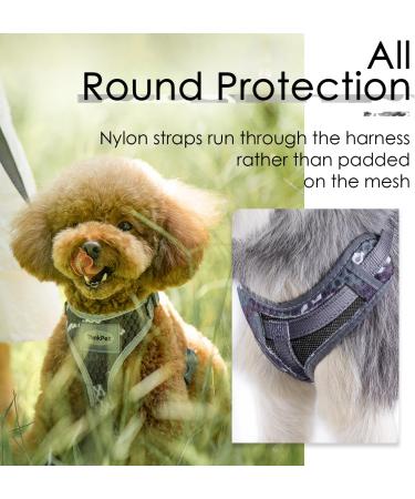 ThinkPet No-Pull Dog Harness & Leash Set - Breathable Adjustable Safety Harness for Small Medium Large Dogs - Padded Reflective Gray (1 Pack) - Buy Online on GoSupps.com