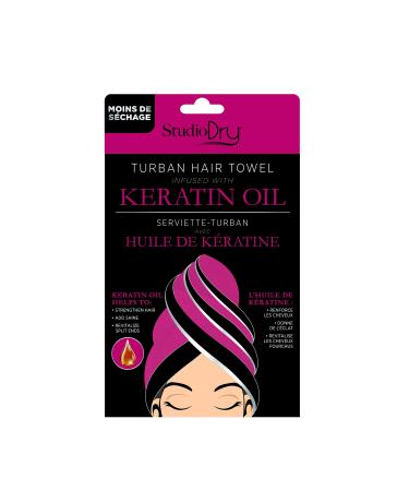 Keratin Oil Infused Hair Turban Towel by Studio Dry