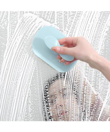 Fovolat Cleaning Scrubber Brush Absorbent Sponge Cleaning Squeegee Brush Reaches Into Tight Spaces Window Washing Equipment for Glass Cooktop Washbasin Blue - Buy Online on GoSupps.com