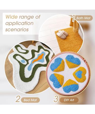 Large Tufting Cloth Set for DIY Rug Tufting Art - 2 Pcs 79x59 Primary Cloth & 2 Pcs 71x39 Non Slip Backing Cloth with Marked Lines - Buy Online on GoSupps.com