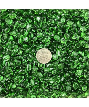 Natural Crystal Rough 50g 7-9mm Green Glass Gravel Glaze Stone Rock Polished Aquarium Specimen Decor Natural Quartz Crystals Home Decoration ERTEYIN - Buy Online on GoSupps.com