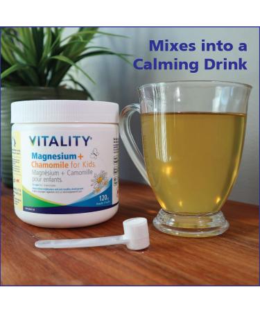 VITALITY Magnesium + Chamomile for Kids (Ages 3+) - Powder 120 g (Pack of 1) Kids 120 g (Pack of 1) - Buy Online on GoSupps.com