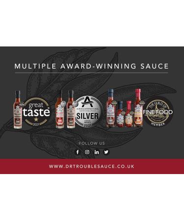 Dr Trouble Lemon Chilli Sauce HOT 125ml - Finest African Hot Sauce Gift Box - Buy Online on GoSupps.com