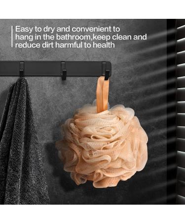 Fishent Loofah Bath Sponge 4 Pack - Soft Exfoliating Body Scrubber for Men & Women | Blue White Green Purple - Ideal for a Refreshing Shower Experience - Buy Online on GoSupps.com