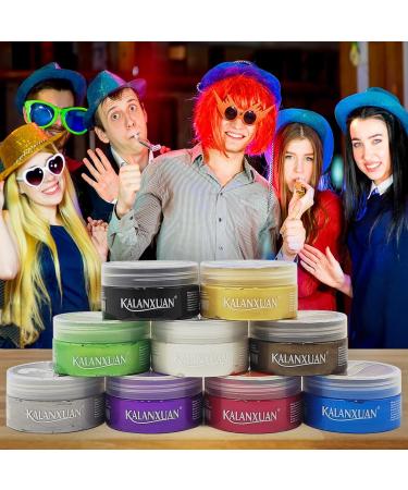 Buy KOWLOON Hair Color Wax - Natural Instant Hairstyle Cream for Men & Women | 3.52 oz Pomade for Party Cosplay & Halloween - Buy Online on GoSupps.com