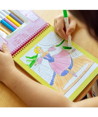 Melissa & Doug Color by Numbers and Magic Velvet Activity Pad 3-Pack - Mini Coloring Book for Kids, Unicorns Butterflies Puppies - Arts & Crafts - Buy Online on GoSupps.com