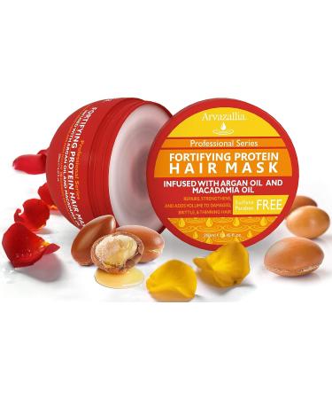 Arvazallia Hydrating Argan Oil & Fortifying Protein Hair Mask Bundle - Ultimate Combo for Dry/Damaged Hair - Buy Online on GoSupps.com