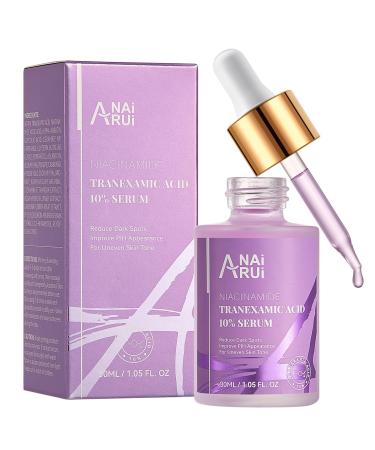 ANAI RUI 10% Tranexamic Acid Serum With Niacinamide Kojic acid Arbutin Ceramide for Uneven Skin Tone 1.05 FL.Oz